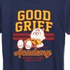 Women's - Peanuts - Good Grief Academy Short Sleeve Graphic T-Shirt - 2 of 4