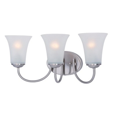 Maxim Lighting Logan 3 - Light Vanity in  Satin Nickel