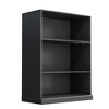 31" Black Doorless Wood Grain Decorative Storage Cabinet, for Bedroom, Living Room - 2 of 3