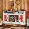 Tangkula TV Stand w/LED Lights & Remote Control Storage Cabinets & Adjustable Shelves - 4 of 4