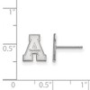 Black Bow Jewelry 14k White Gold Appalachian State Mountaineers NCAA Post Earrings - 2 of 3