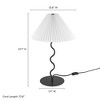 Modway Wave Table Lamp - Modern Sculptural Squiggle Lamp with Artistic Design for Bedroom, Desk, or Living Room Decor - 4 of 4