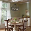 PAKOKULA Industrial Farmhouse 8-Light Black Candlestick Geometric Chandelier with Metal Cage Shade - 3 of 4