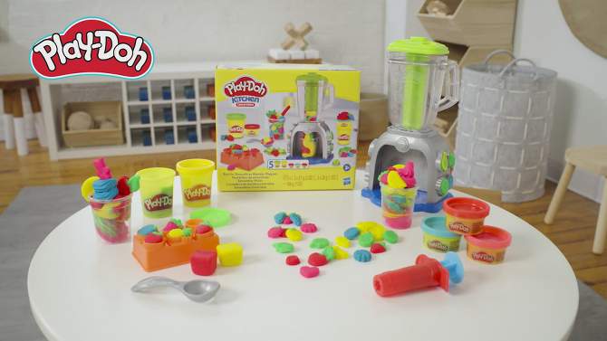 Play-Doh Swirlin Smoothies Blender Playset, 2 of 11, play video