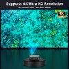2500 ANSI Lumen Official Netflix Licensed 4K UHD Smart Projector, HAPPRUN Home Theater with Dolby Audio - 2 of 4