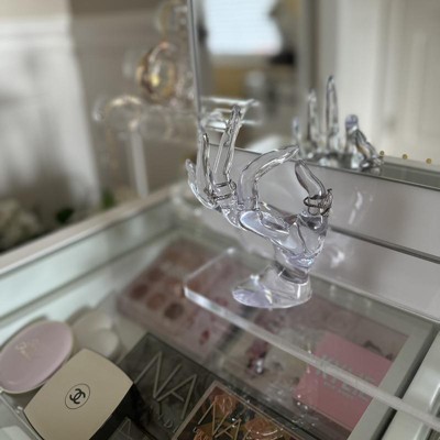 Clear Transparent Hand Shaped Ring Holder Stand Organizer For Jewelry Bracelet Bangle Display Showcase 6.3 Tall Target