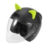 Unique Bargains TPU Motorcycle Helmet Decoration Cat Ear Style Stick Accessories 2 Pcs - 3 of 4