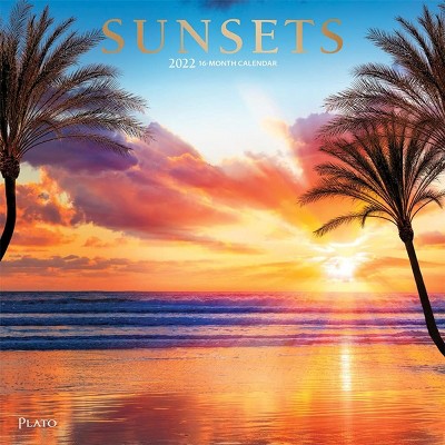 BrownTrout Publishers 2021 - 2022 Sunset Monthly Wall Calendar, 16 Month, Natural Scenic Theme, 12 x 12 in