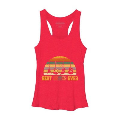 Women's Design By Humans Best Guitar Dad Ever Music Guitar Chord By BaoMinh Racerback Tank Top