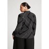 ELOQUII Women's Plus Size Printed Tie Neck Blouse - 4 of 4