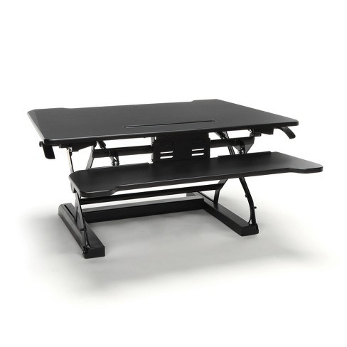 Adjustable Desktop Riser With Keyboard Tray Black Ofm Target