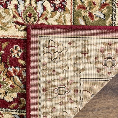 Ivory Elegance 62'' Square Hand-Knotted Synthetic Area Rug