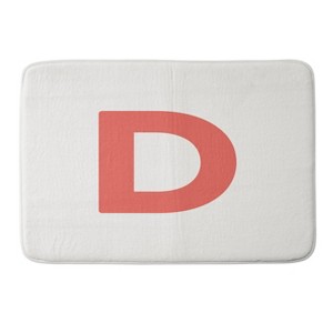 Deny Designs April Lane Art Block Monogram Memory Foam Bath Mat - 1 of 4