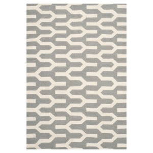 Delphine Dhurry Rug - Silver/Ivory - (3