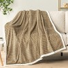 PAVILIA Soft Fleece Blanket Throw for Couch, Lightweight Plush Warm Blankets for Bed Sofa with Jacquard Pattern - 2 of 4