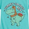 Girls' - Instant Message - Turkeysaurus Rex Fitted Short Sleeve Graphic T-Shirt - 2 of 4