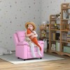 Vynxaria Kids Recliner Chair, Toddler Leather Sofa Lounge Chair - 2 of 4