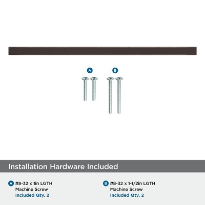 Cyprus 10-1/16 Inch Oil-Rubbed Bronze Cabinet Pull Bar