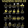 Women's Design By Humans Car Warning Signs 101 By ZeusSE Racerback Tank Top - 2 of 2