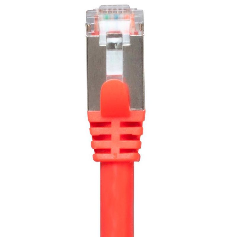 Monoprice Cat7 Ethernet Network Patch Cable - 5 Feet - Red | 26AWG, Shielded, (S/FTP) - Entegrade Series, 4 of 5