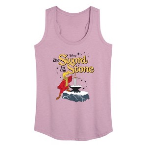 Women's - Disney - The Sword And The Stone Graphic Racerback Tank - 1 of 4