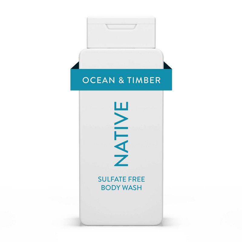 Native Body Wash - Ocean &#38; Timber - Sulfate Free - 18 fl oz, 1 of 6