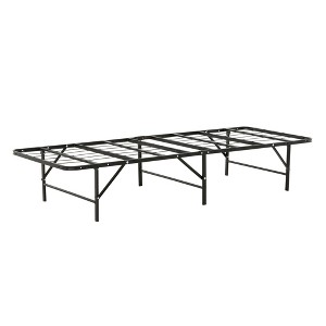 Twin Size Bed Base with Sturdy Frame for Kids Room, Guest Room - 1 of 4