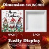 Christmas Signs, Merry Christmas Wooden Sign Decor, Christmas Gnomes Wooden Block Sign - 4 of 4