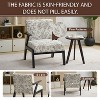 Bosmiller Modern Accent Chair - Elegant Embroidered Polyester Fabric, Ergonomic Design for Living Room & Bedroom - 3 of 4