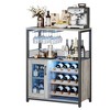 Jojoka Bar Cabinet,Large Capacity Liquor Cabinet with Storage,Adjustable Shelves for Glassware - 4 of 4