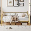 Heavy-Duty Twin Size Metal Daybed Frame with Sturdy Slats, Space-Saving Sofa Bed for Living Room, Bedroom, and Guest Room - 3 of 4