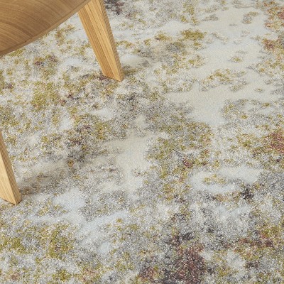 Abstract Tawny Golden 5'3" x 7'3" Synthetic Easy-Care Rug