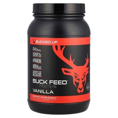 Bucked Up Buck Feed™, Protein, Vanilla, 32.98 oz (935.1 g)