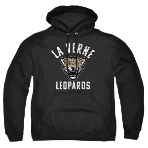 University of La Verne Official Leopards Logo Adult Pull-Over Hoodie, Black - 1 of 4