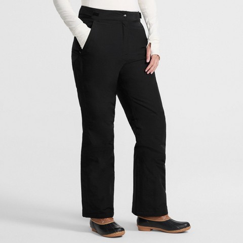 Женские брюки Lands' End Women's Squall Waterproof Insulated Snow Pants - Large - Black