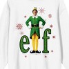 Elf Movie Title Logo and Poster Art Women's White Crew Neck Sweatshirt - 2 of 3