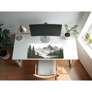 Sweet Jojo Designs Baby Boy, Girl, Unisex/Gender Neutral Large Mouse Pad Desk Mat Woodland Pine Tree Green and White - 1 of 3