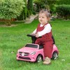 Vynxaria  Kids Ride On Push Car,Blance Bike, Foot-to-Floor Walking Sliding Toy Car for Toddler with Working Horn, Music, Headlights and Storage, Pink - 2 of 4