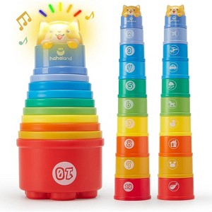 Stacking Cups Toy, Montessori Learning Set for Toddlers Ages 1-3 - 1 of 4