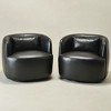 KINWELL 100% Top Grain Genuine Leather Swivel Armchair, Set of 2 Brand: KINWELL - 3 of 4
