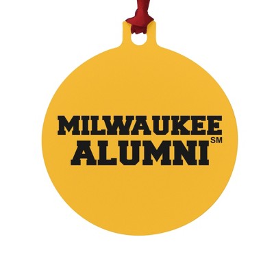 University of Wisconsin Milwaukee Official Panthers Alumn Aluminum Holiday Christmas Tree Ornament
