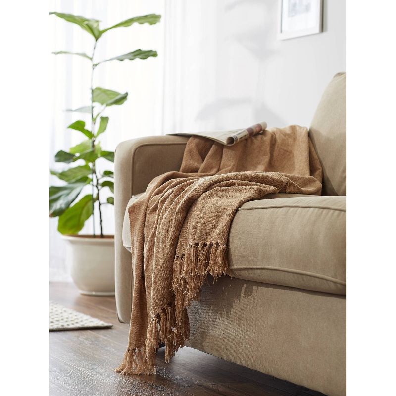 50"x60" Soft Chenille Throw Blanket - Design Imports, 5 of 13