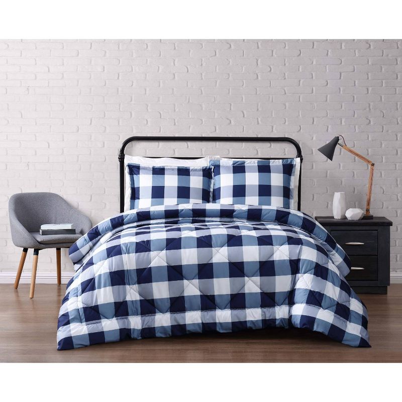 Truly Soft Everyday Buffalo Plaid Comforter Set, 1 of 7