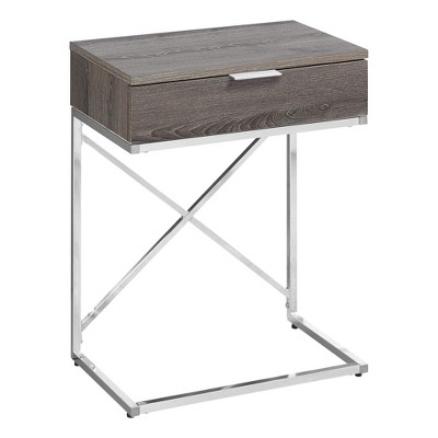 Monarch Specialties Accent Table, Side, End, Nightstand, Lamp, Storage Drawer, Living Room, Bedroom, Brown Laminate