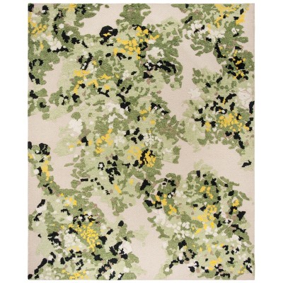 8'x10' Floral Knotted Area Rug Green/Beige - Safavieh