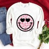 S.W.Smiley Leopard Heart Eyes Smiley -  Women's Graphic Sweatshirt - 3 of 4