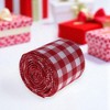 Unique Bargains Gift Wrap Ribbons Christmas Plaid Grosgrain Polyester 157.48"x2.56" 1 Pc - 2 of 4
