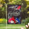 Evergreen Gather Birdies Suede Garden Flag 12 x 18 Inches Indoor Outdoor Decor - 2 of 4