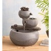 Wind & Weather Lighted Three-Tier Indoor Fountain with Electric Pump - 3 of 4