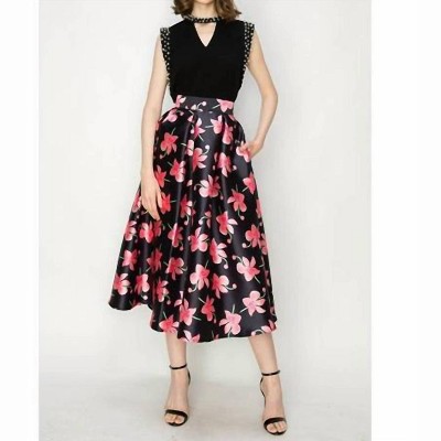 Women's Emma Flared Midi Skirt - INA Fashion